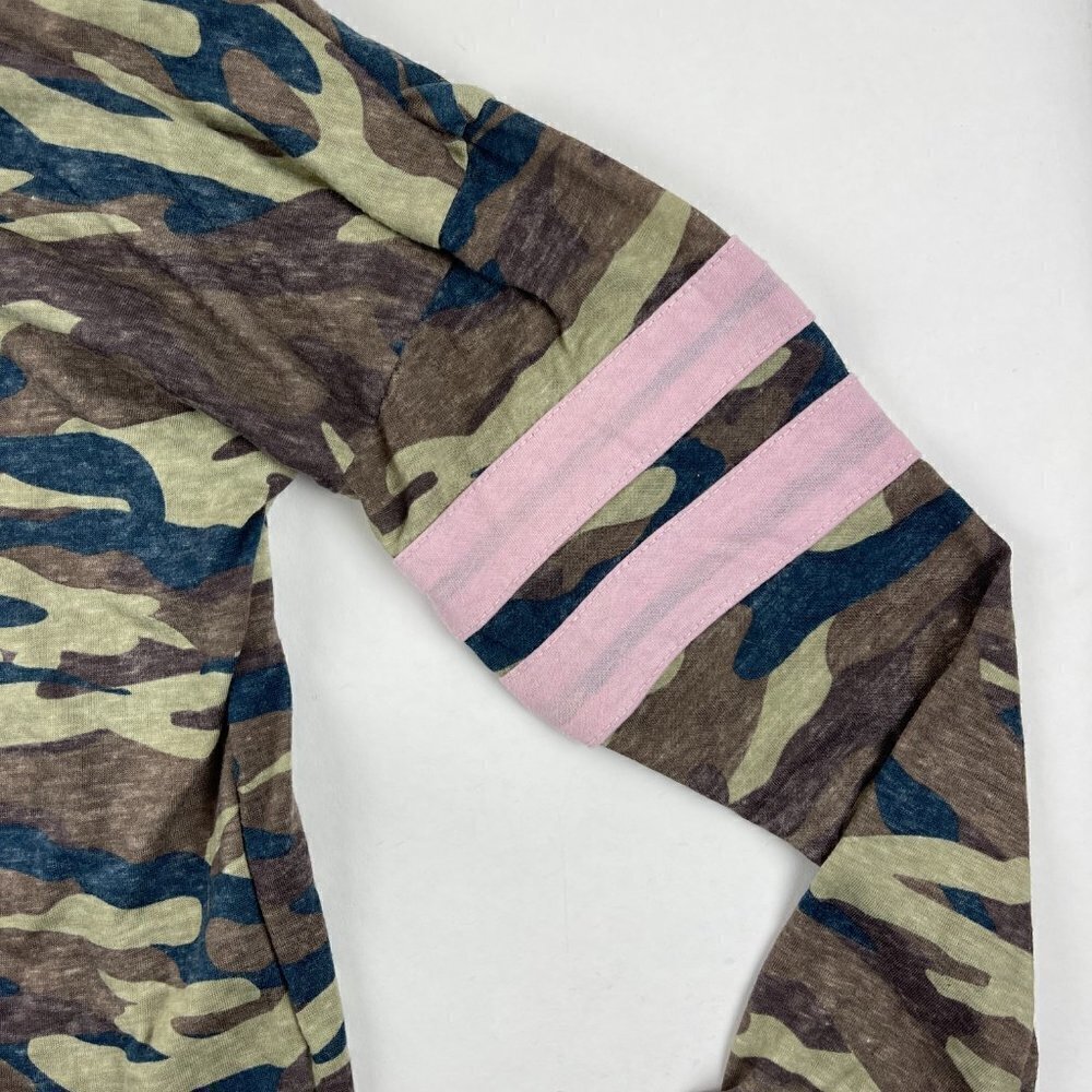 Derek Heart Womens Hoodie Green Camo Medium - Picture 5 of 8